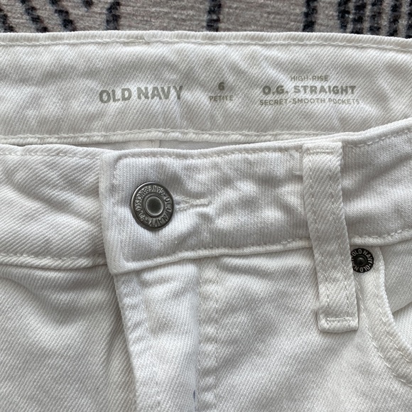 👀🤩High Waist OG Straight Paint Splatter White Ankle Jeans - Picture 3 of 9